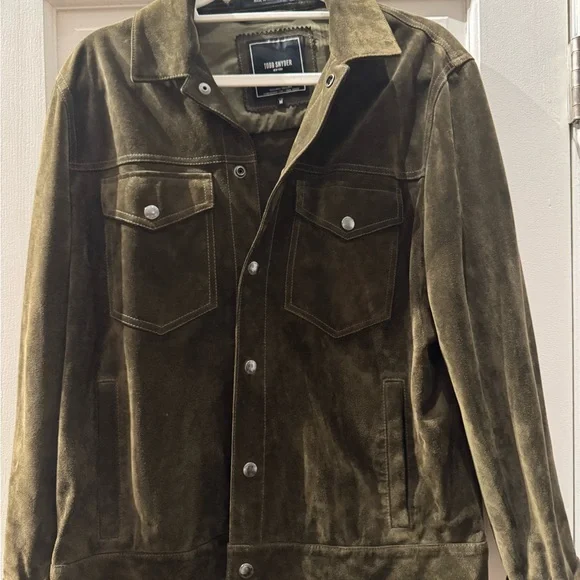 Todd Snyder Green Suede Dylan Jacket - Picture 6 of 7